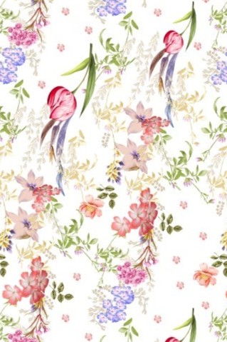 Blush Parrot Tulips Night Dress