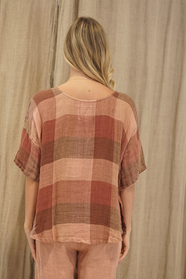 Barbara Top Cameo Brown Combo