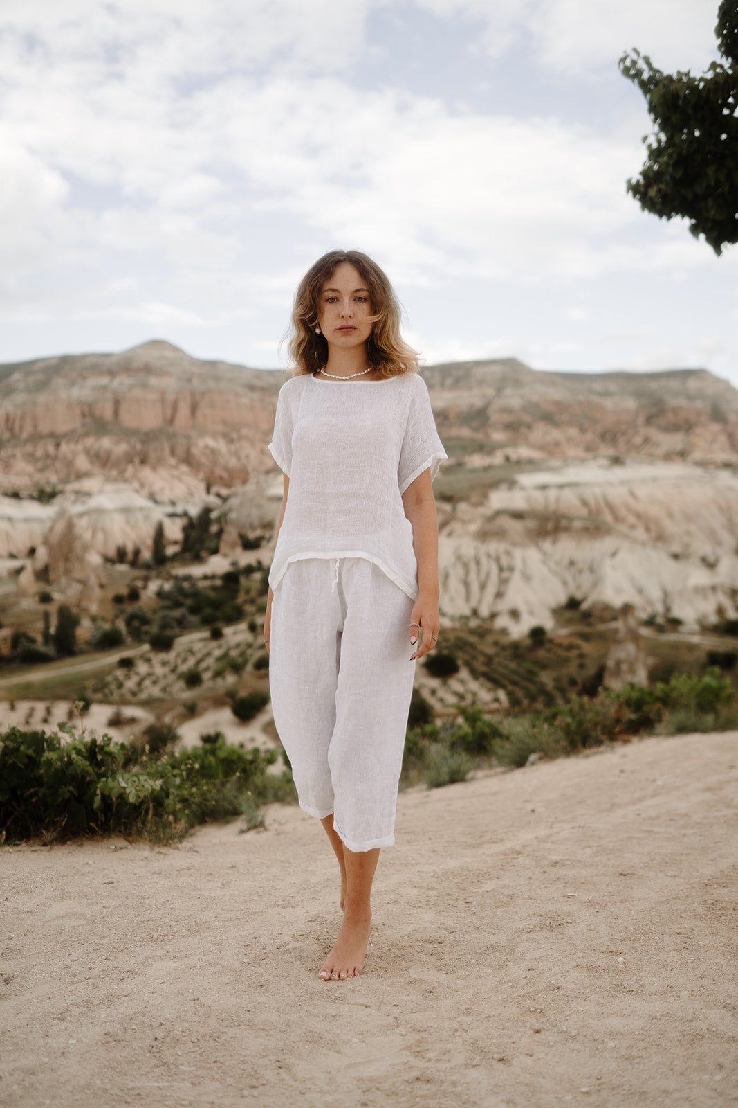 Tilly 3/4 Pants Optic White