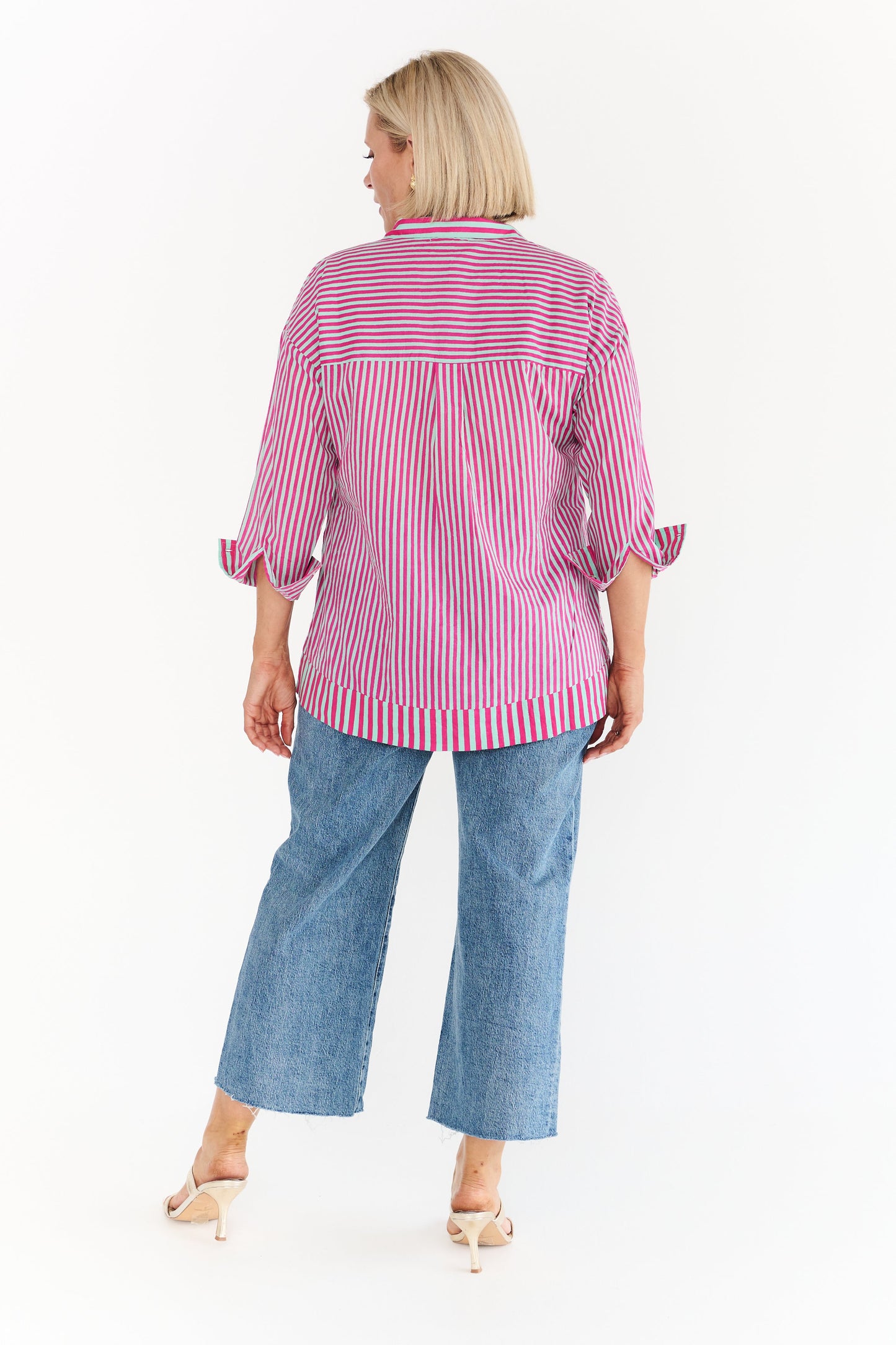 FESTIVAL PINK STRIPE SHIRT