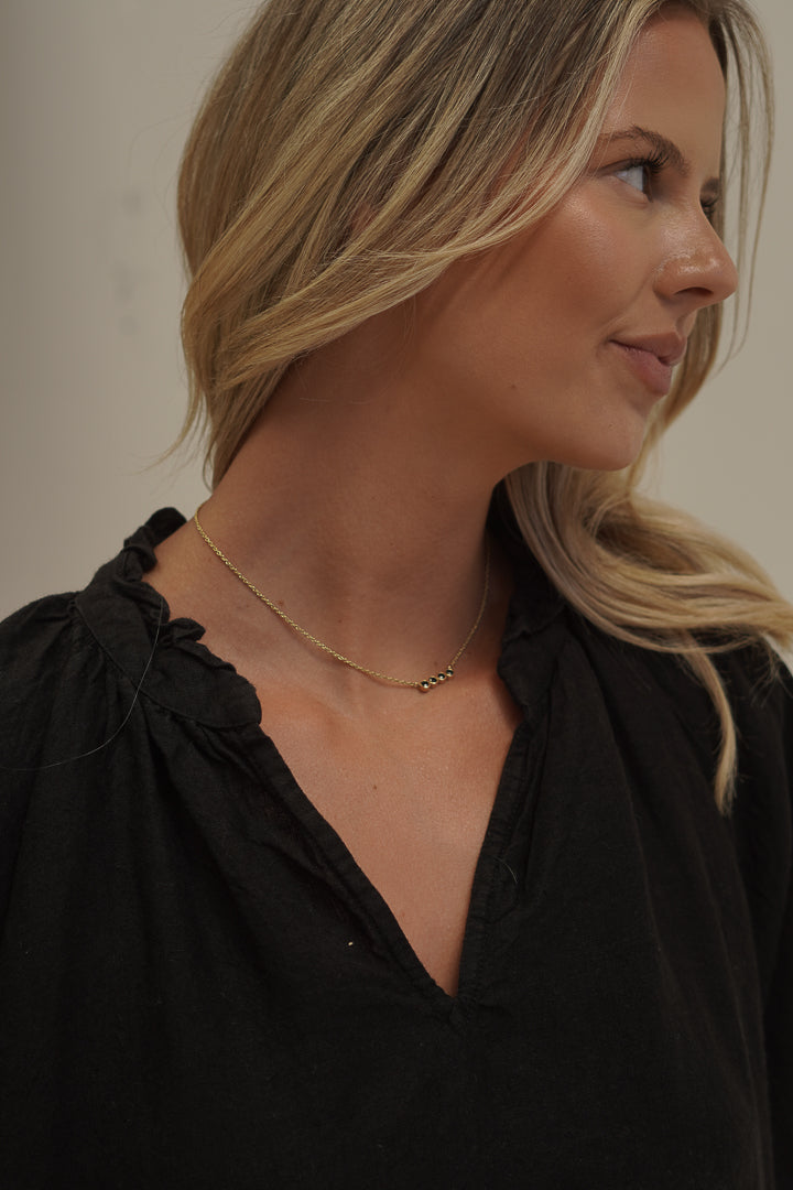 Orabella V-Neck Dress Black (With Pockets!)