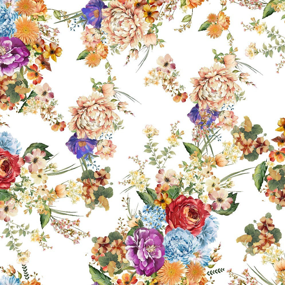 Camilla Bouquet White Toiletry Bag