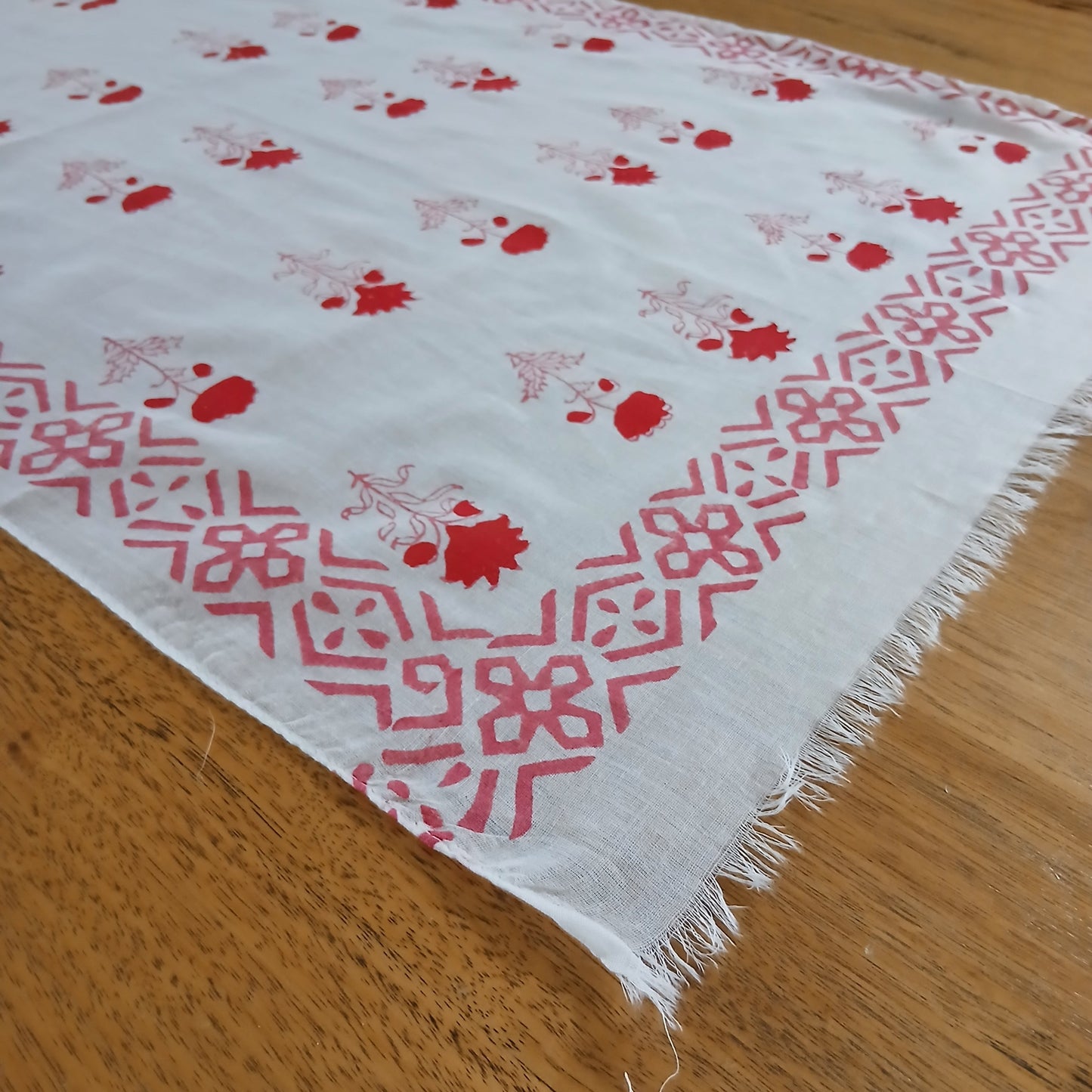 Flowers and Creative Design - Pure Cotton Scarf 16316