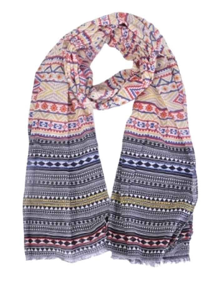 Cotton Kilim Pattern Scarf - 46206