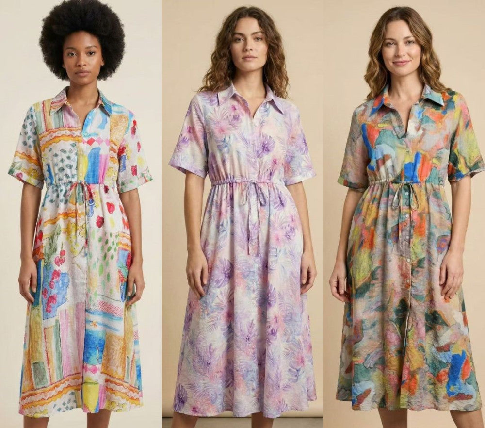 Relaxed Tie-Waist Midi