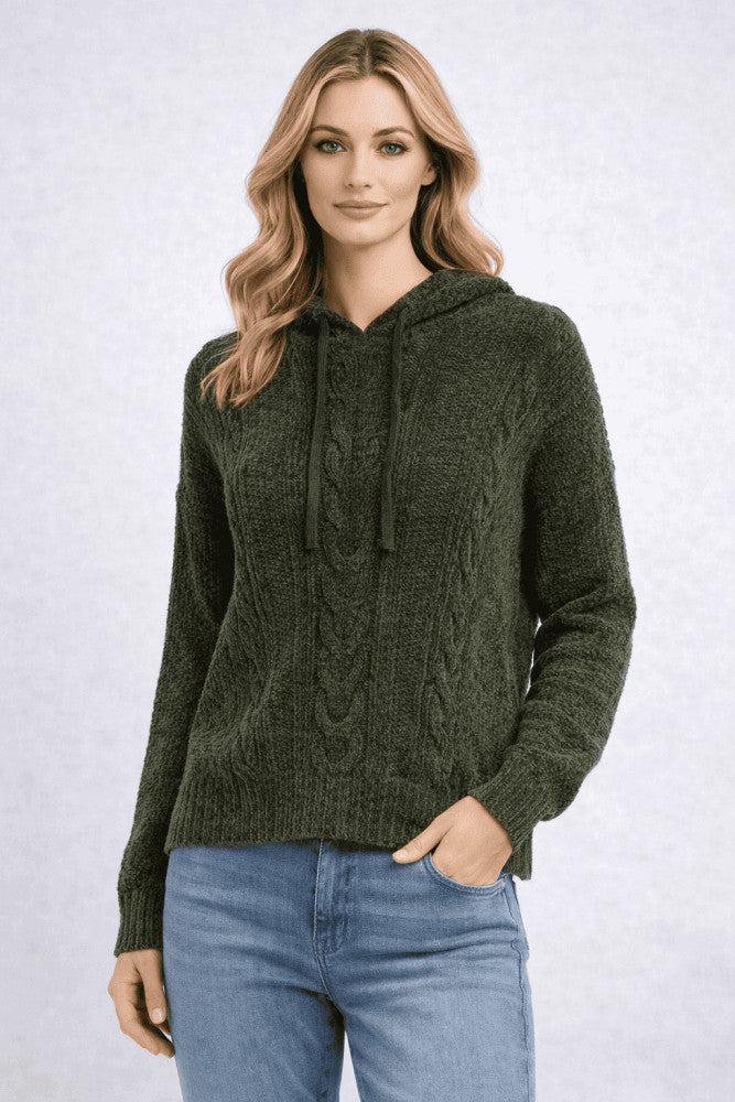 Cozy Cable Knit Hoodie