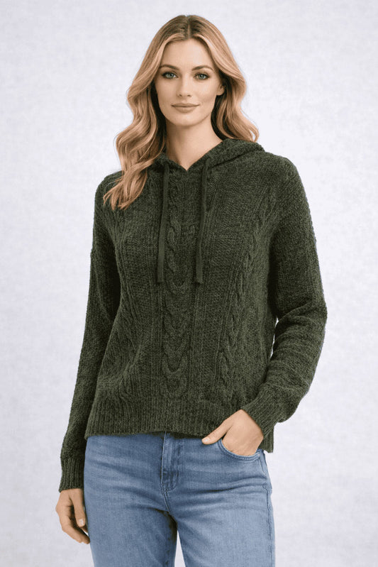 Cozy Cable Knit Hoodie