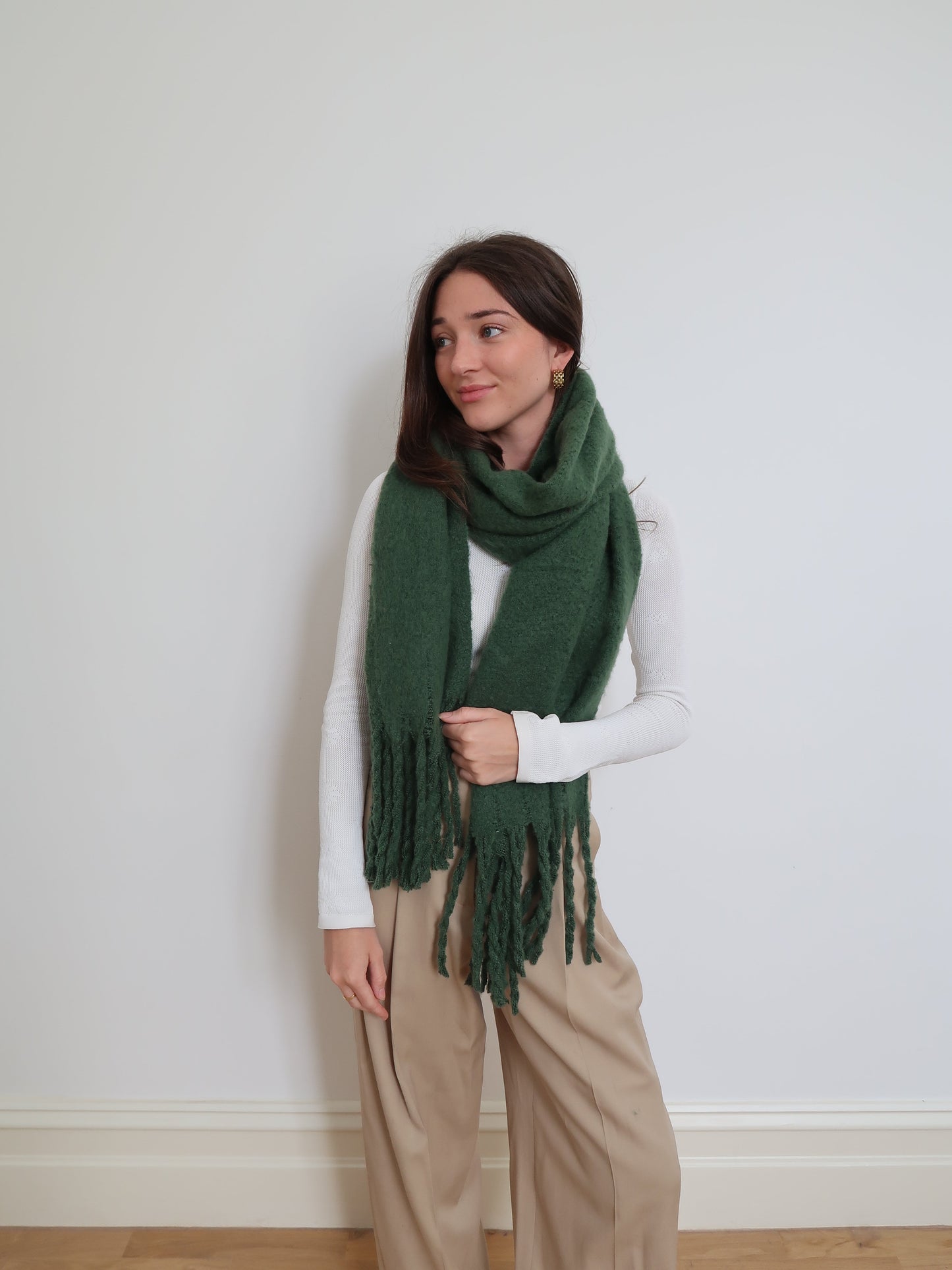 Soft Blanket Winter Scarf - Green 332352