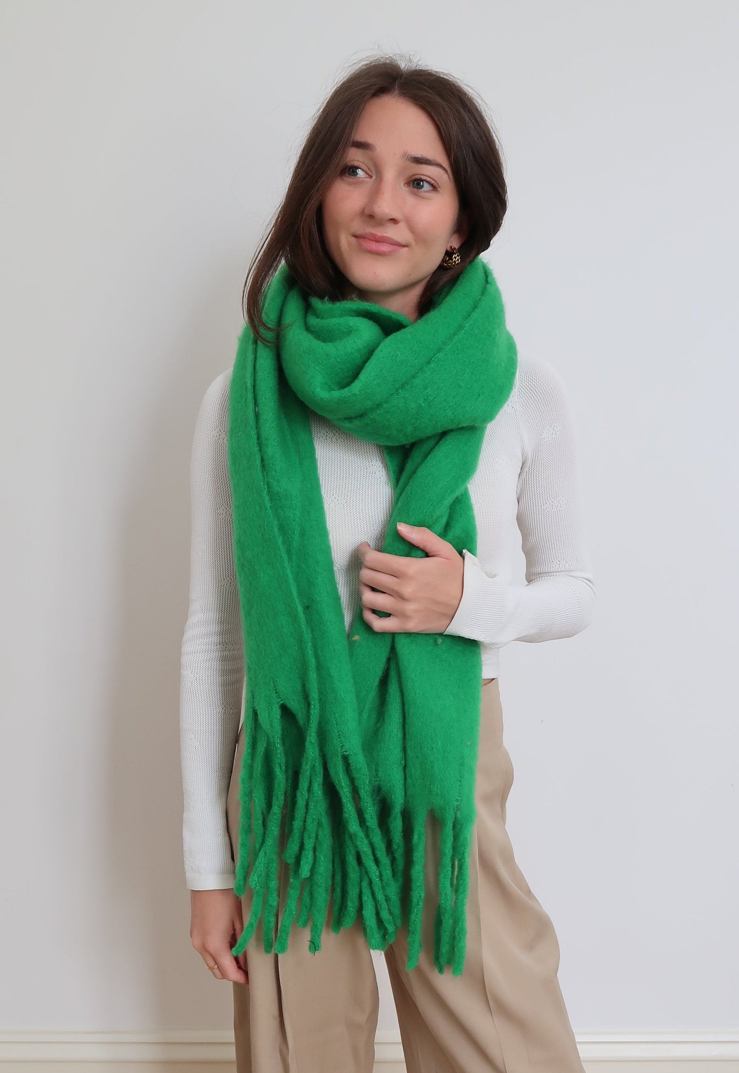 Soft Blanket Winter Scarf - Green 332352