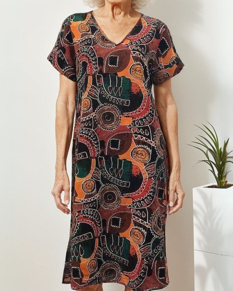 Printed Cotton Dress
