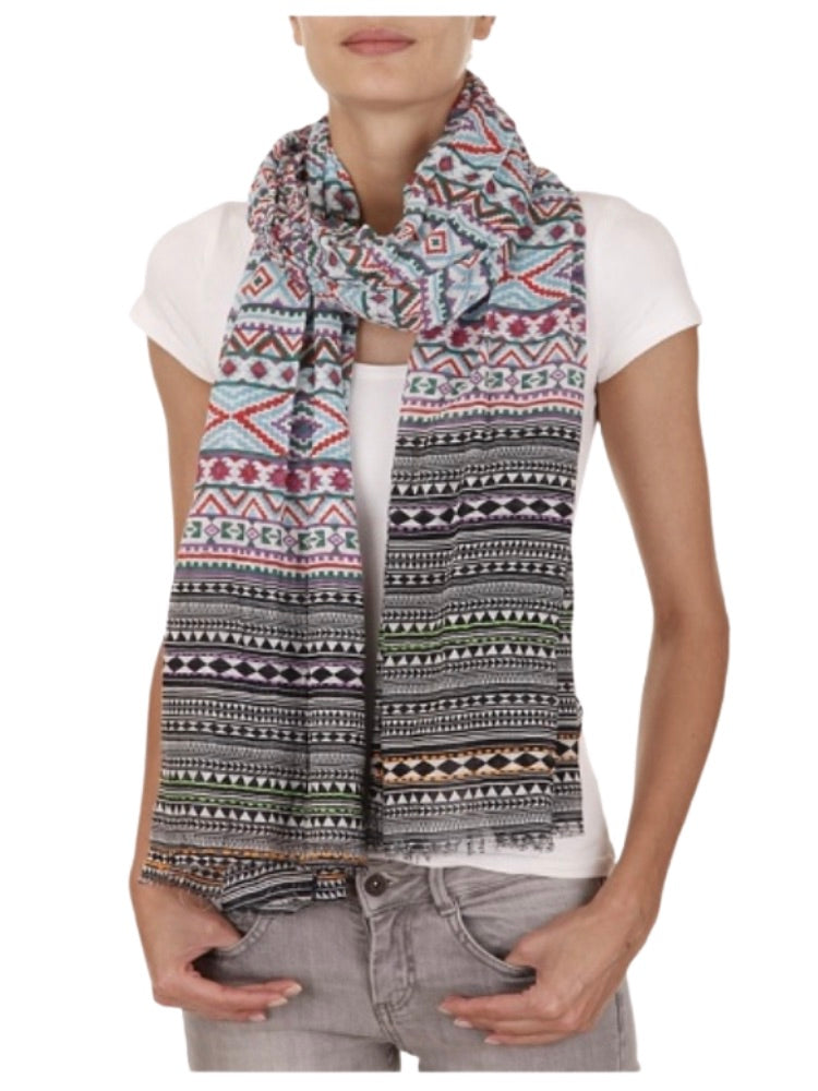 Cotton Kilim Pattern Scarf - 46206
