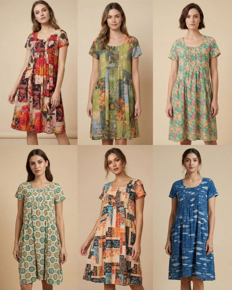 Printed Cotton Dress