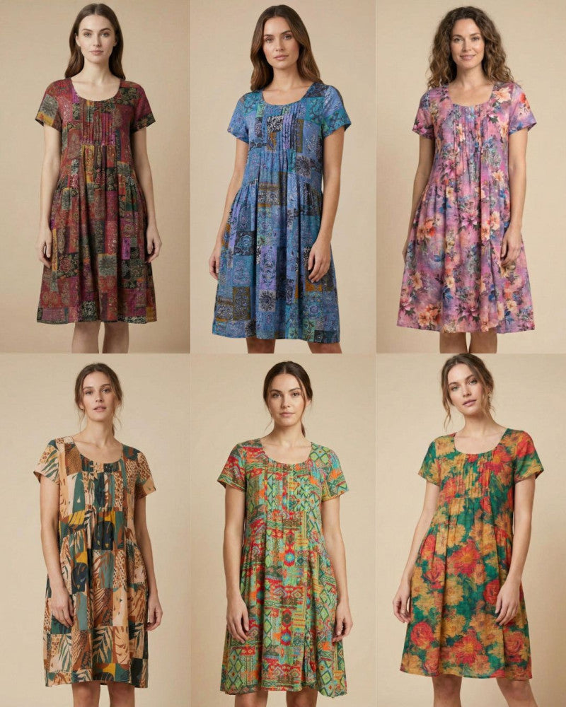 Printed Cotton Dress
