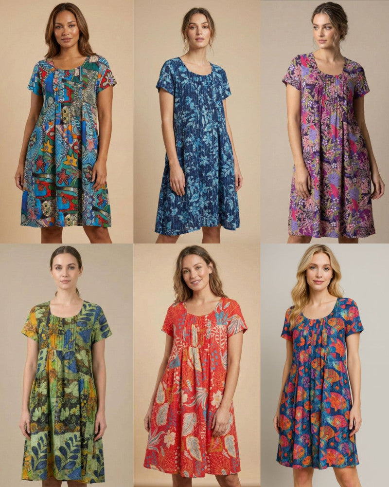 Printed Cotton Dress