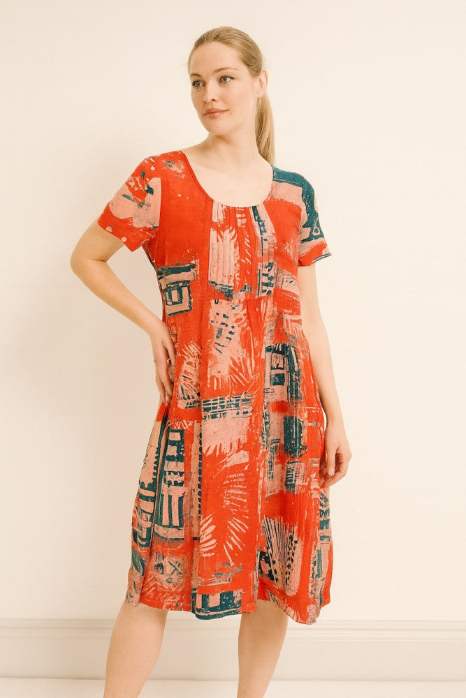 Printed Cotton Dress