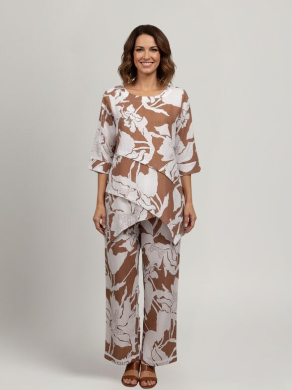 Relaxed Pocket Pants with Drawstring Waist