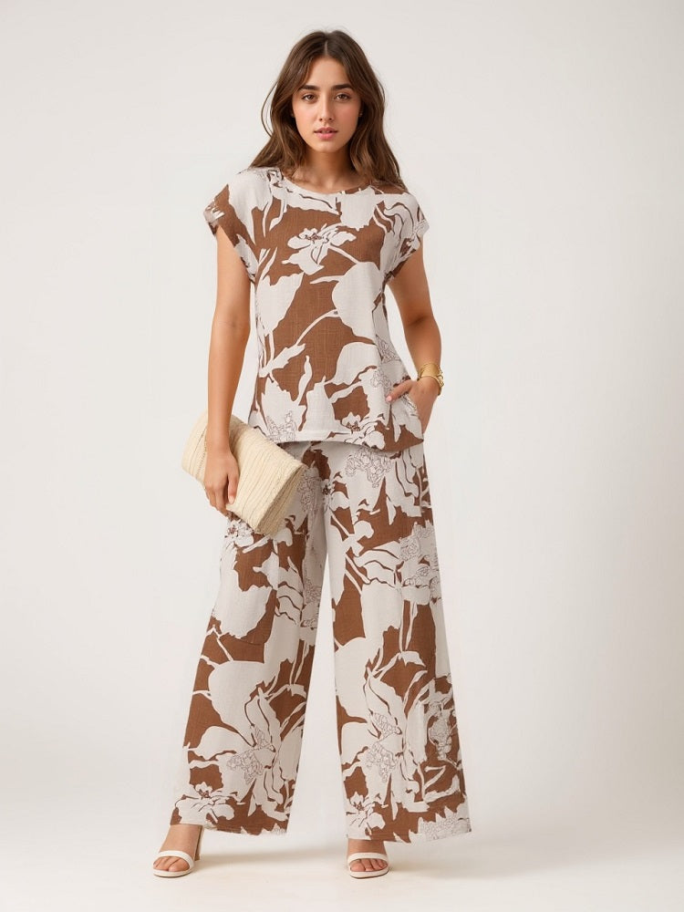 Linen Painted Top