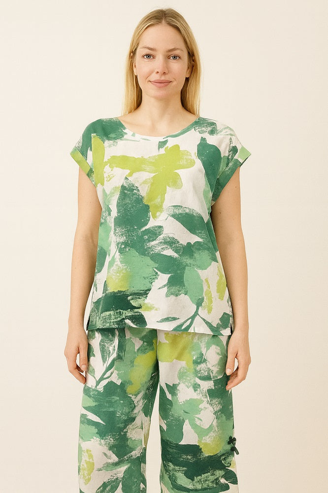 Linen Painted Top