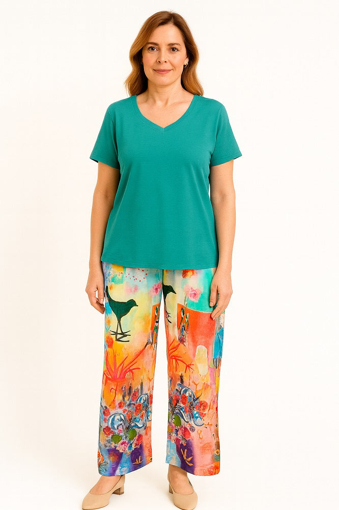 Printed Relaxed Pants