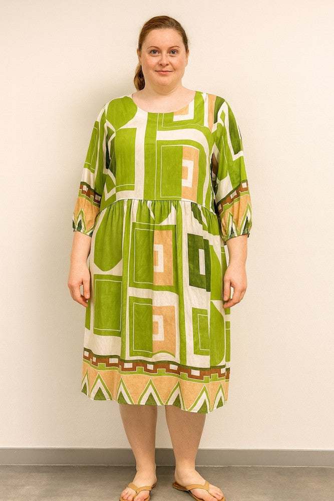 Printed Cotton Rayon Dress