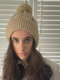 POM POM Fleece Lurex Beanie 7081