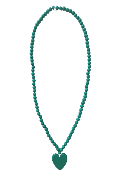 Long Beaded Heart Necklace N6-5896