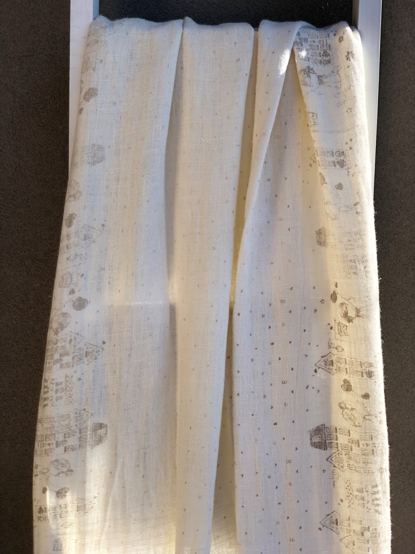 Villa Pigment Printed Linen Throw 130X150Cm