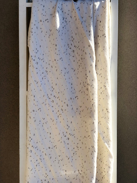 Terazzo Pigment Printed Linen Throw