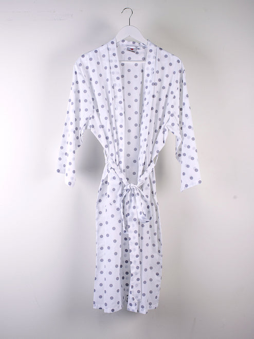 Grey Polka Dots Kimono (Min Of 2)