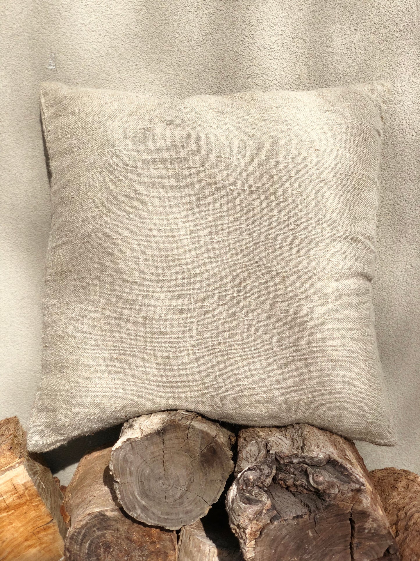 Angaston Handloomed Cushion Cover - Natural 60X60 Cm