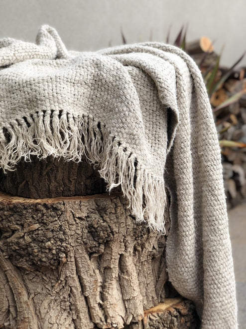 Throw Bryn Handloomed/Rustic Linen