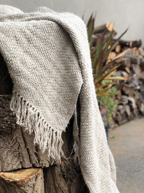 Throw Bryn Handloomed/Rustic Linen