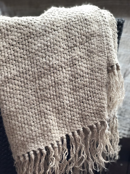 Throw Bryn Handloomed/Rustic Linen