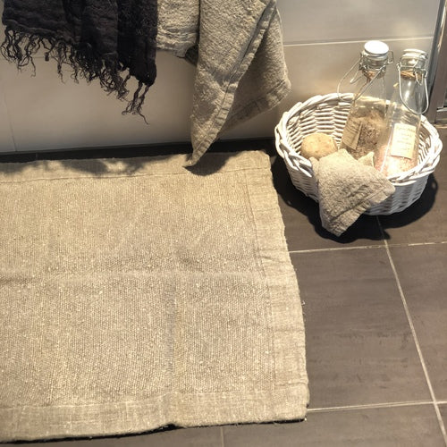 Bath Mat Alder Handloomed/Rustic Linen