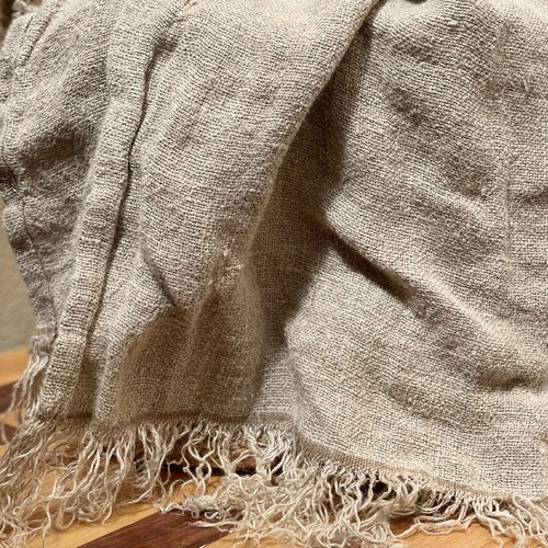 Angaston Handloomed Linen Hand Towel (Natural)