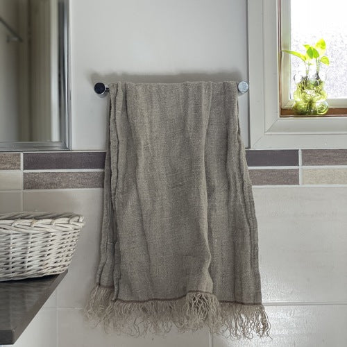 Angaston Handloomed Linen Hand Towel (Natural)