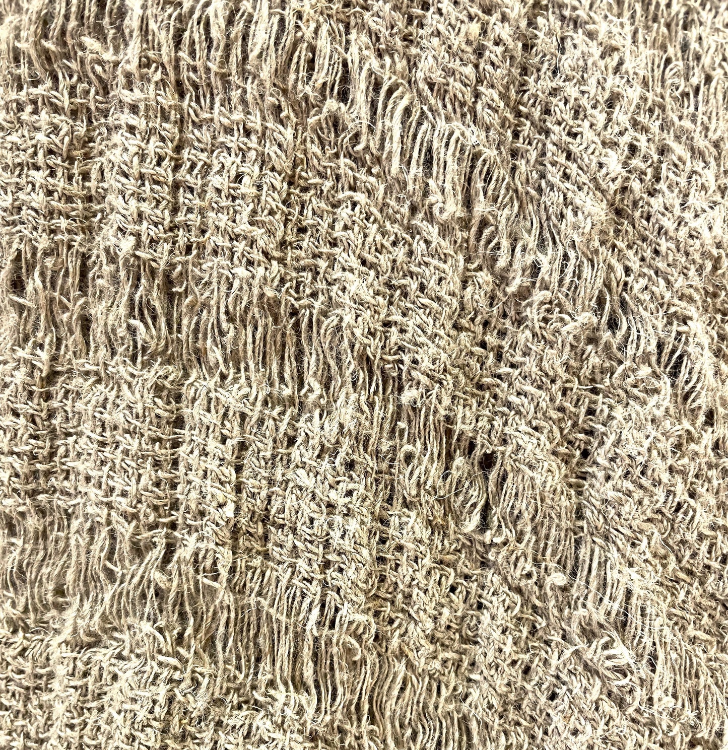 Audrey Long Cardigan In Natural Spaced Linen