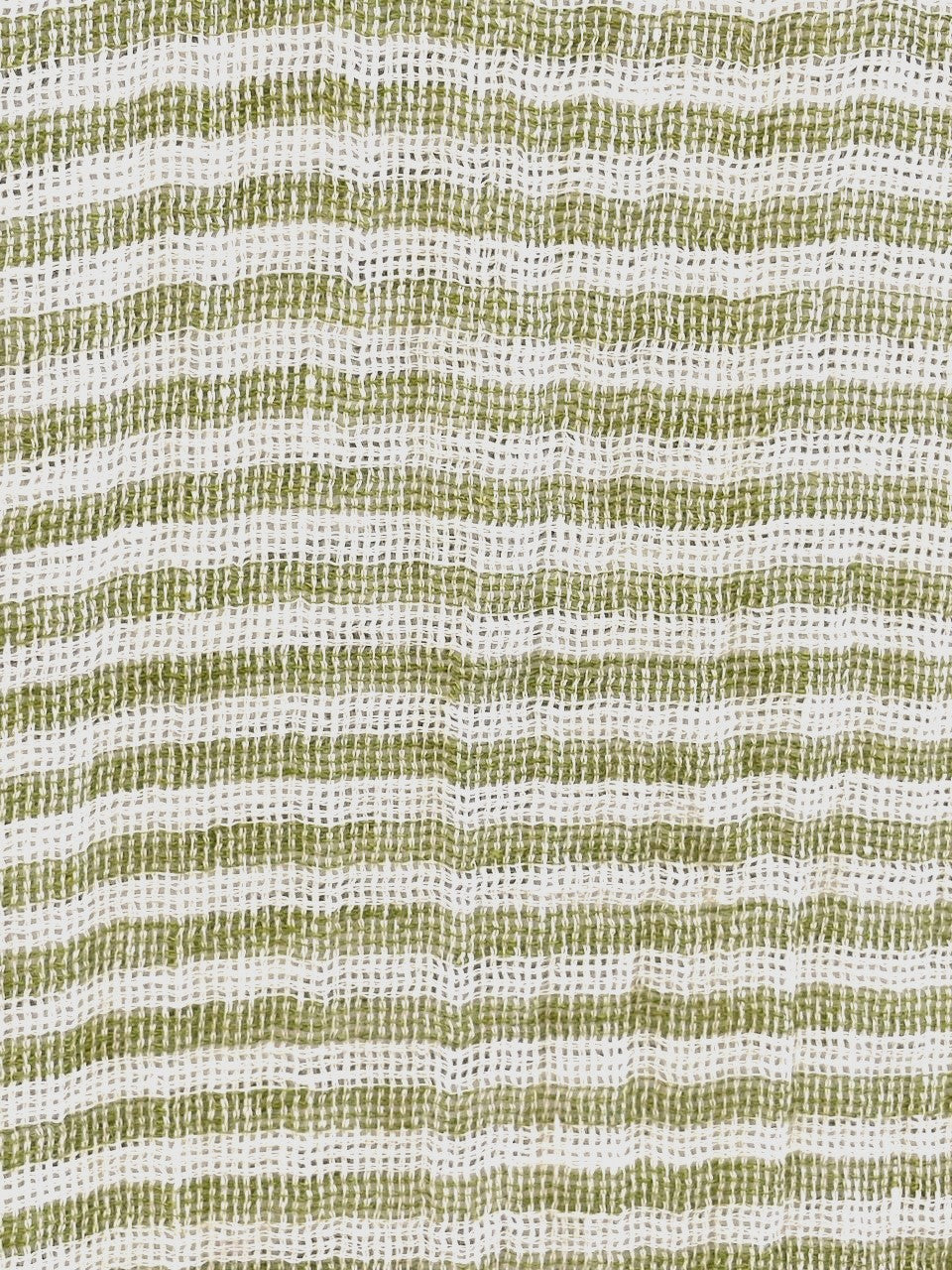 Skye Scarf/Sarong White & Green Stripe