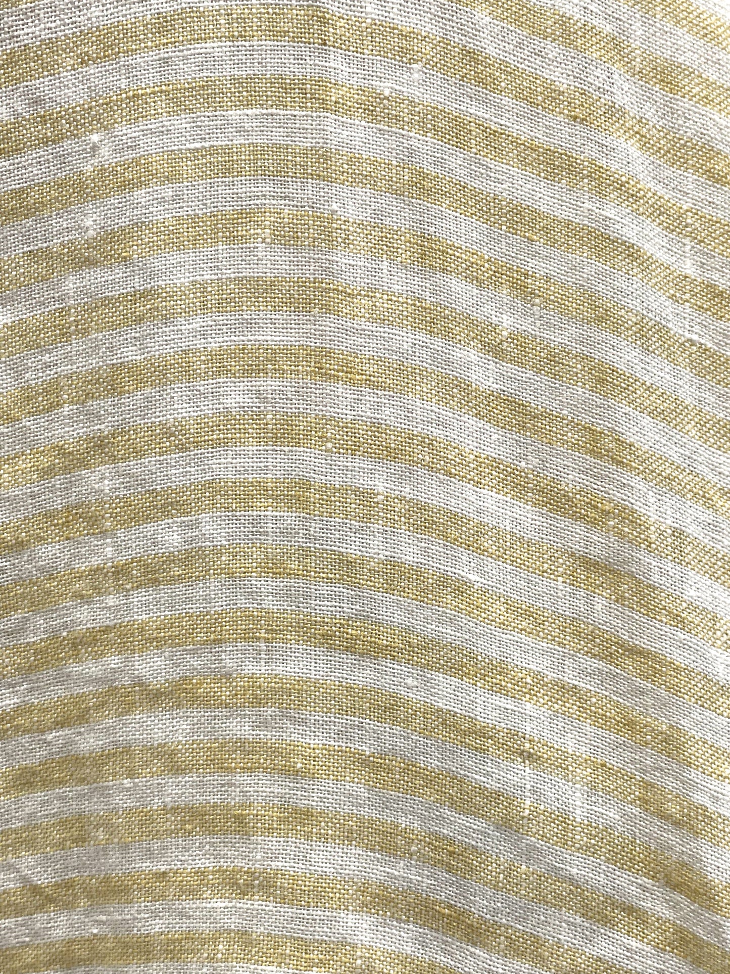 Carmen Linen Cardigan Lemon & White Stripe