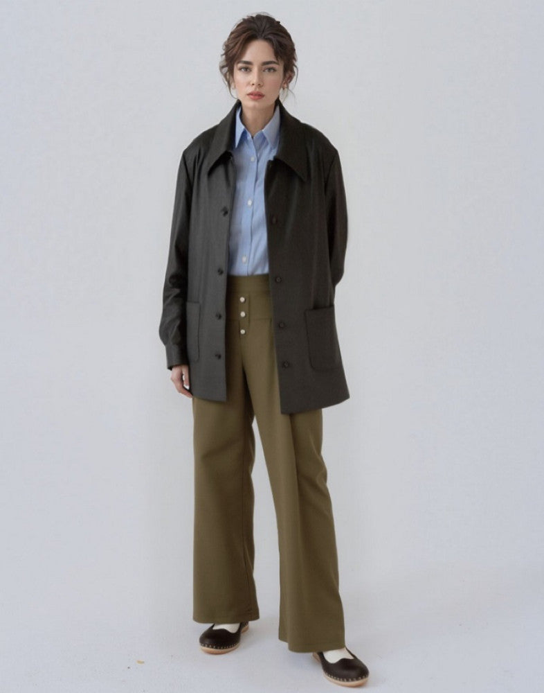 Buttoned Utility Pants
