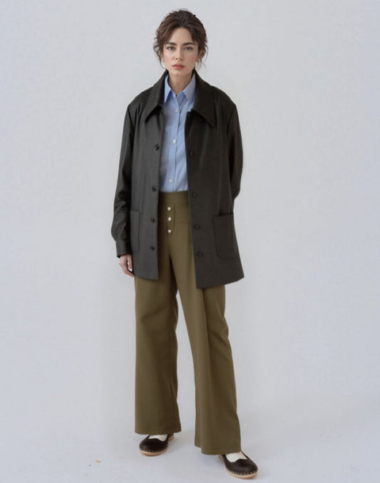 Buttoned Utility Pants