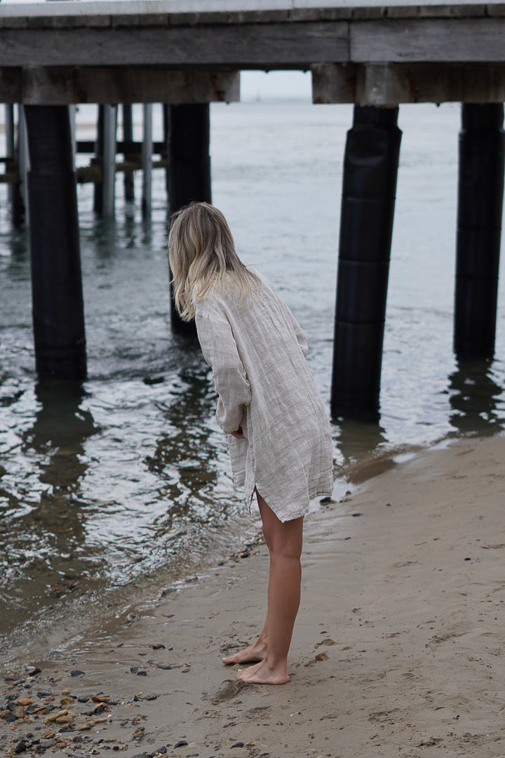 Abbey One Pocket Tunic Natural Combo