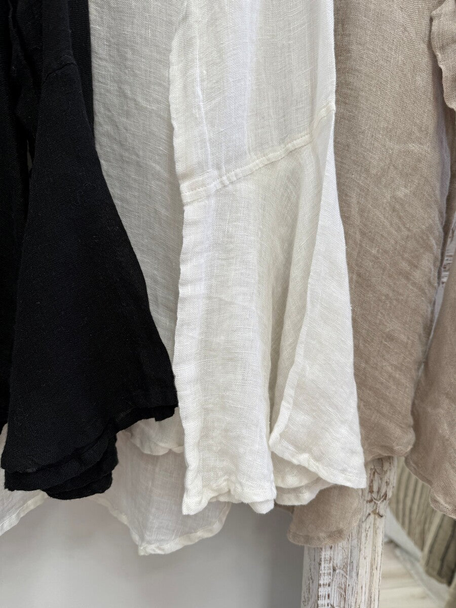 Adele Bell Sleeves Top Ivory