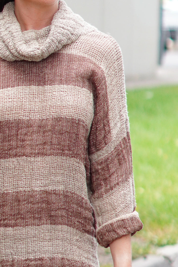 Allegra Jumper Brown & Natural Stripes (Limited Stock)