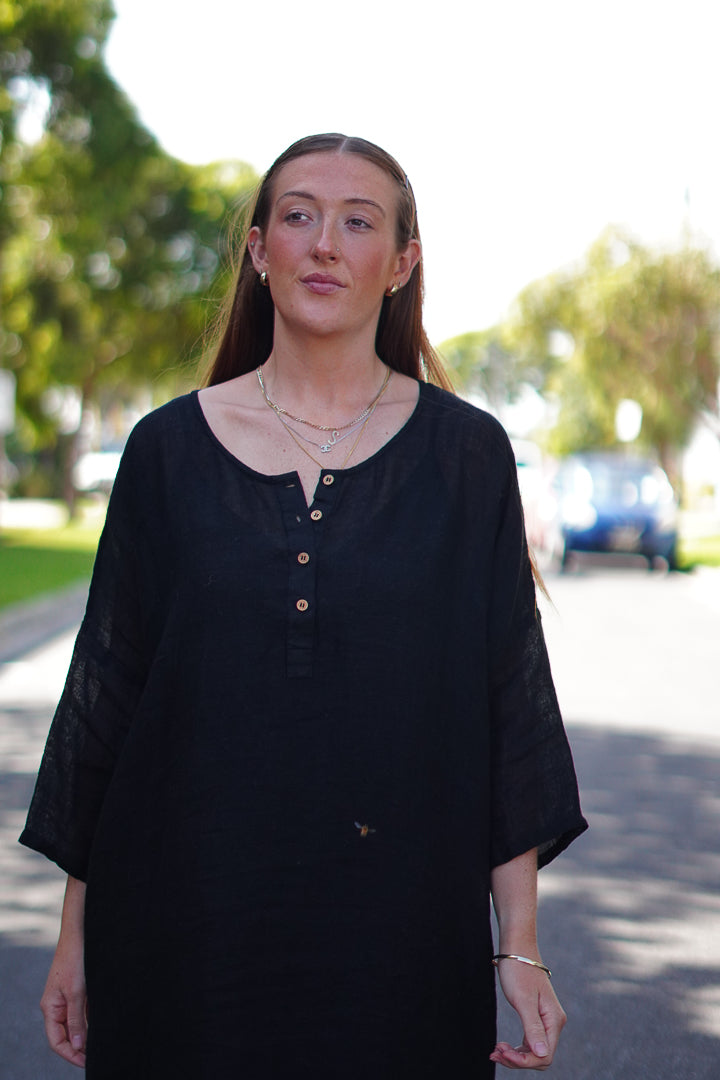 Amara Kaftan Black