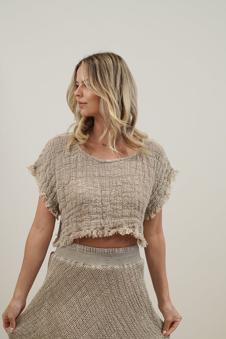 Antonella Crop Top Natural