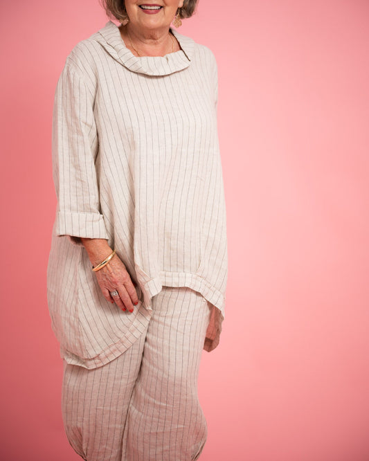 Anita Cowl Tunic | Beige