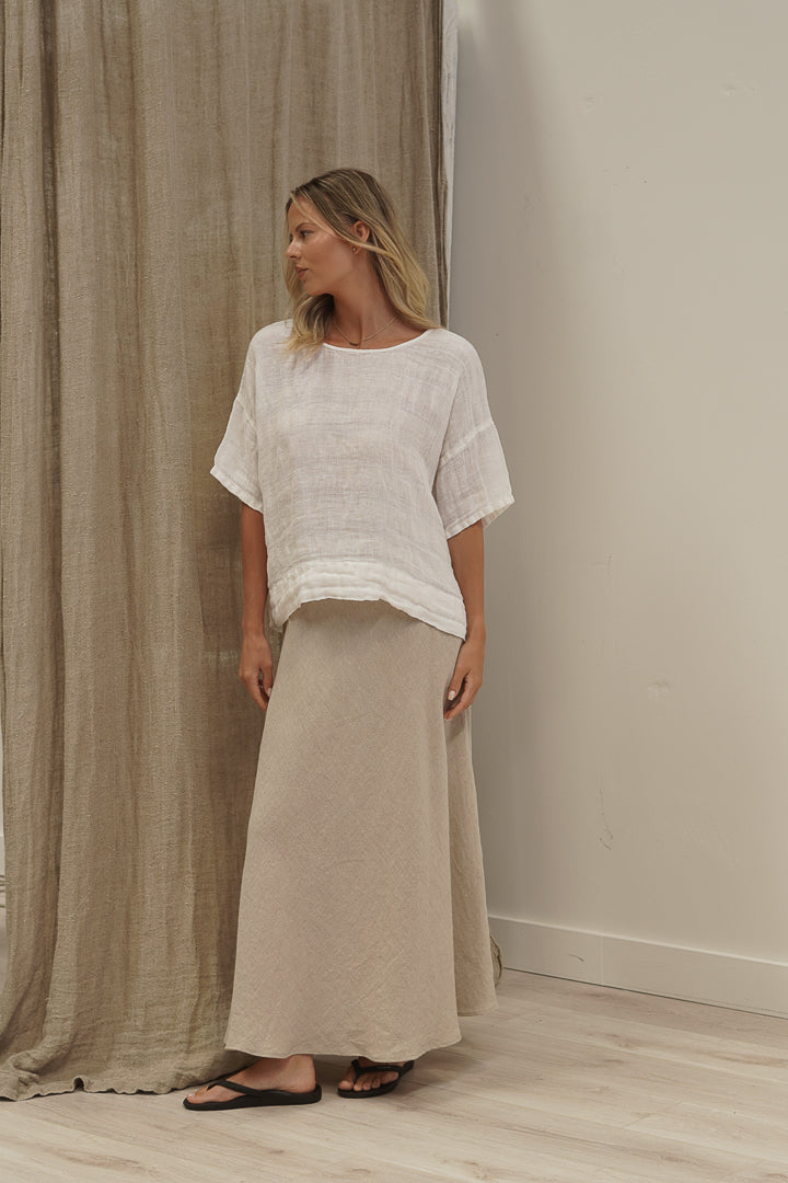 Barbara Top In White Combo