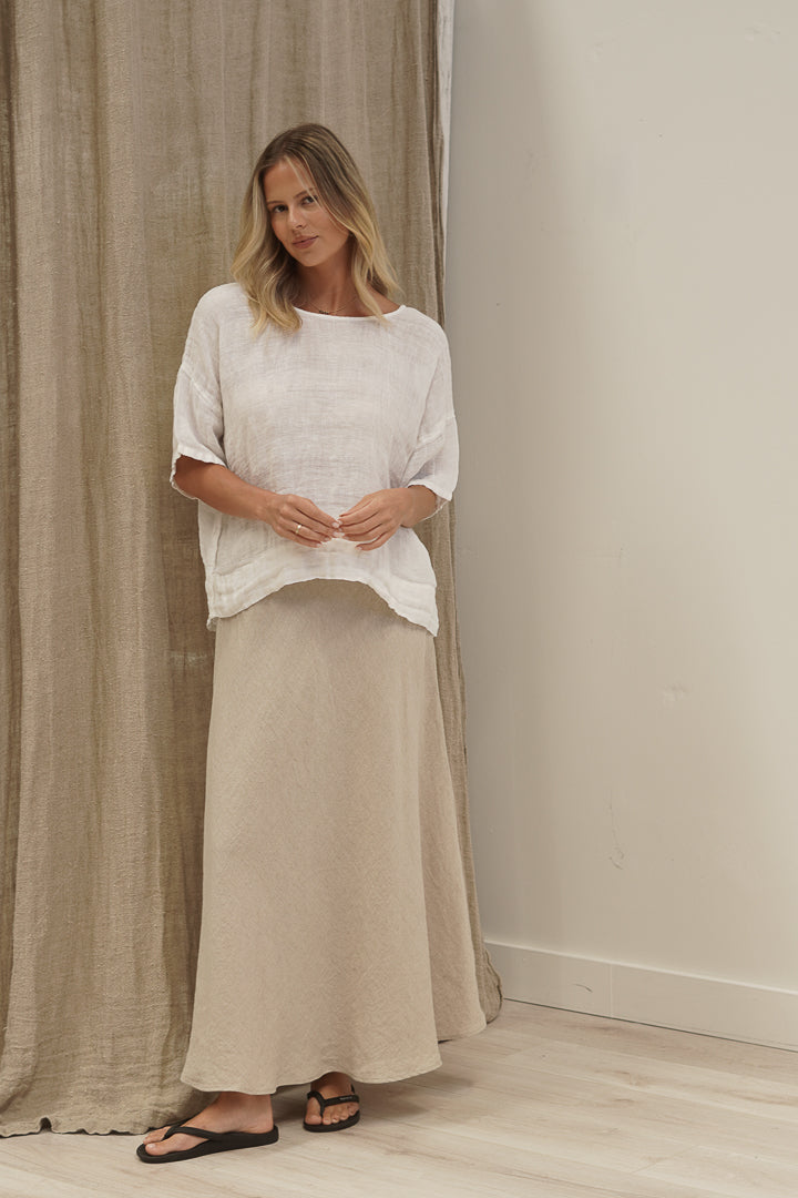 Barbara Top In White Combo