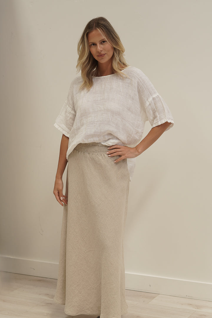 Barbara Top In White Combo